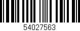 Código de barras (EAN, GTIN, SKU, ISBN): '54027563'
