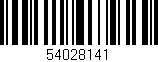 Código de barras (EAN, GTIN, SKU, ISBN): '54028141'
