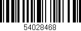 Código de barras (EAN, GTIN, SKU, ISBN): '54028468'
