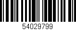 Código de barras (EAN, GTIN, SKU, ISBN): '54029799'