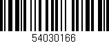 Código de barras (EAN, GTIN, SKU, ISBN): '54030166'