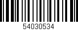 Código de barras (EAN, GTIN, SKU, ISBN): '54030534'