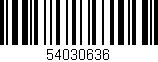 Código de barras (EAN, GTIN, SKU, ISBN): '54030636'