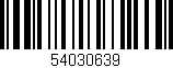 Código de barras (EAN, GTIN, SKU, ISBN): '54030639'