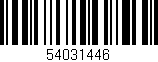 Código de barras (EAN, GTIN, SKU, ISBN): '54031446'