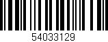 Código de barras (EAN, GTIN, SKU, ISBN): '54033129'