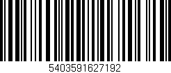 Código de barras (EAN, GTIN, SKU, ISBN): '5403591627192'