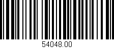 Código de barras (EAN, GTIN, SKU, ISBN): '54048.00'