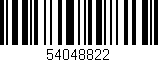 Código de barras (EAN, GTIN, SKU, ISBN): '54048822'