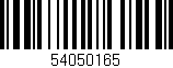 Código de barras (EAN, GTIN, SKU, ISBN): '54050165'
