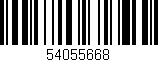 Código de barras (EAN, GTIN, SKU, ISBN): '54055668'