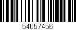 Código de barras (EAN, GTIN, SKU, ISBN): '54057456'