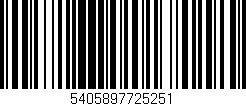 Código de barras (EAN, GTIN, SKU, ISBN): '5405897725251'