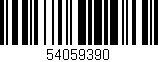 Código de barras (EAN, GTIN, SKU, ISBN): '54059390'