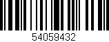 Código de barras (EAN, GTIN, SKU, ISBN): '54059432'