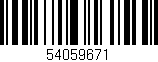 Código de barras (EAN, GTIN, SKU, ISBN): '54059671'