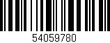Código de barras (EAN, GTIN, SKU, ISBN): '54059780'