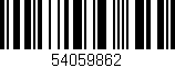 Código de barras (EAN, GTIN, SKU, ISBN): '54059862'