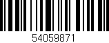 Código de barras (EAN, GTIN, SKU, ISBN): '54059871'