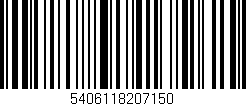 Código de barras (EAN, GTIN, SKU, ISBN): '5406118207150'