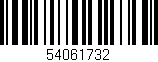 Código de barras (EAN, GTIN, SKU, ISBN): '54061732'