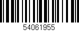 Código de barras (EAN, GTIN, SKU, ISBN): '54061955'