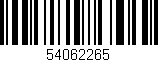 Código de barras (EAN, GTIN, SKU, ISBN): '54062265'