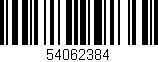 Código de barras (EAN, GTIN, SKU, ISBN): '54062384'