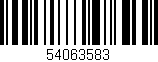 Código de barras (EAN, GTIN, SKU, ISBN): '54063583'