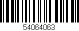 Código de barras (EAN, GTIN, SKU, ISBN): '54064063'