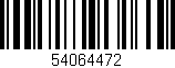 Código de barras (EAN, GTIN, SKU, ISBN): '54064472'