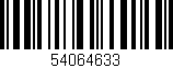 Código de barras (EAN, GTIN, SKU, ISBN): '54064633'