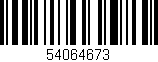 Código de barras (EAN, GTIN, SKU, ISBN): '54064673'