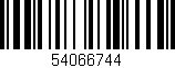 Código de barras (EAN, GTIN, SKU, ISBN): '54066744'