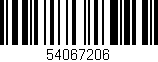 Código de barras (EAN, GTIN, SKU, ISBN): '54067206'