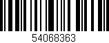Código de barras (EAN, GTIN, SKU, ISBN): '54068363'