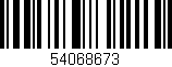 Código de barras (EAN, GTIN, SKU, ISBN): '54068673'