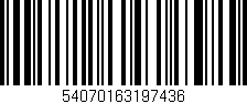Código de barras (EAN, GTIN, SKU, ISBN): '54070163197436'