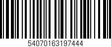 Código de barras (EAN, GTIN, SKU, ISBN): '54070163197444'