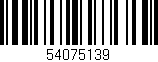 Código de barras (EAN, GTIN, SKU, ISBN): '54075139'