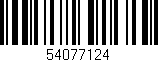Código de barras (EAN, GTIN, SKU, ISBN): '54077124'