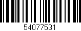 Código de barras (EAN, GTIN, SKU, ISBN): '54077531'