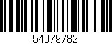 Código de barras (EAN, GTIN, SKU, ISBN): '54079782'