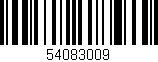 Código de barras (EAN, GTIN, SKU, ISBN): '54083009'