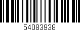 Código de barras (EAN, GTIN, SKU, ISBN): '54083938'