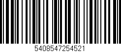 Código de barras (EAN, GTIN, SKU, ISBN): '5408547254521'