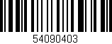 Código de barras (EAN, GTIN, SKU, ISBN): '54090403'