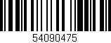 Código de barras (EAN, GTIN, SKU, ISBN): '54090475'