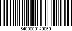 Código de barras (EAN, GTIN, SKU, ISBN): '5409083148060'