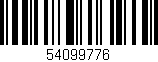 Código de barras (EAN, GTIN, SKU, ISBN): '54099776'